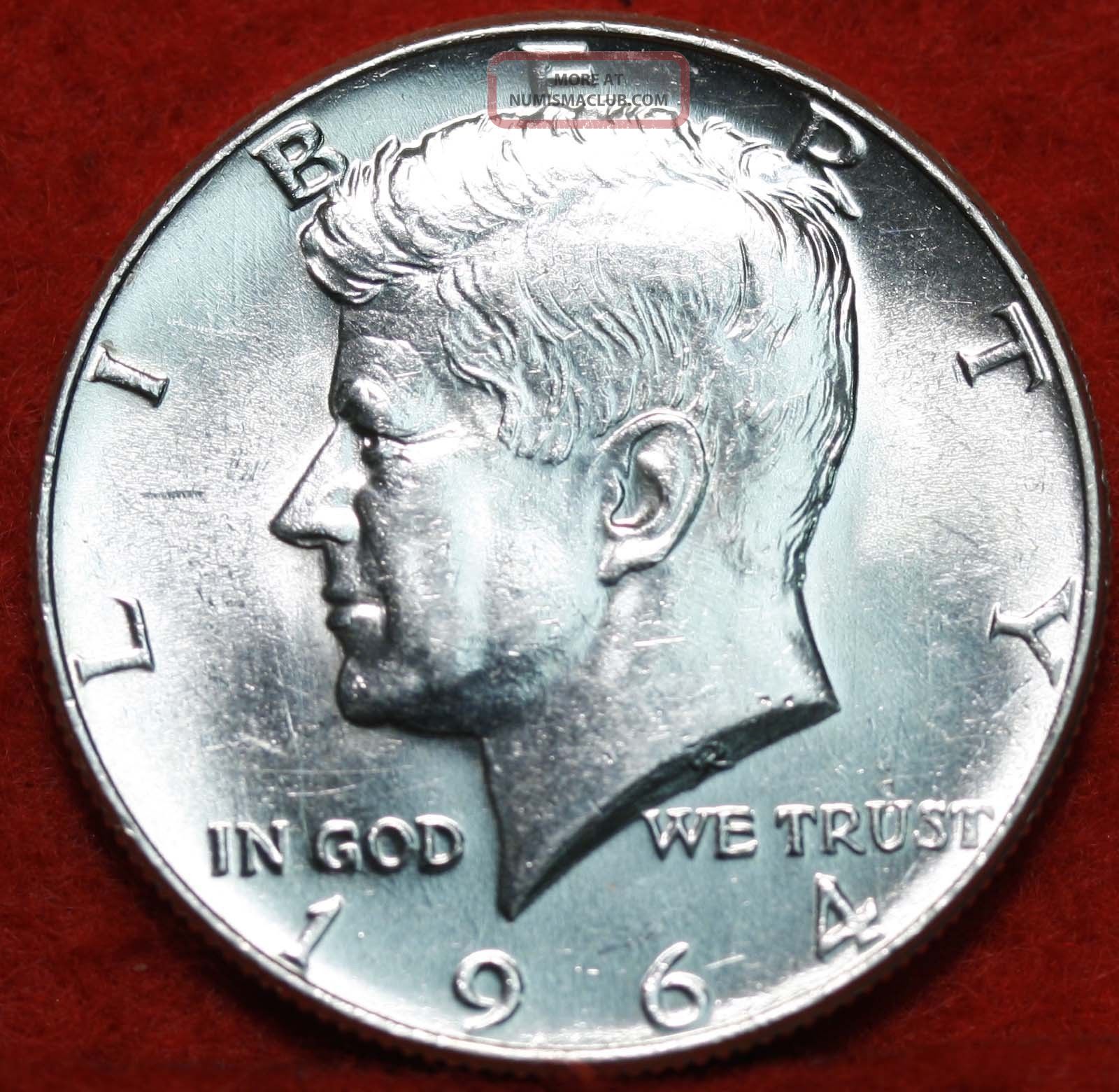 Uncirculated 1964 Kennedy Half Dollar S h uncirculated-1964-kennedy-half-dollar-s-h