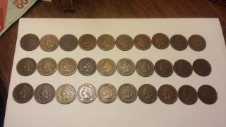 1880 To 1909 Indian Pennies photo