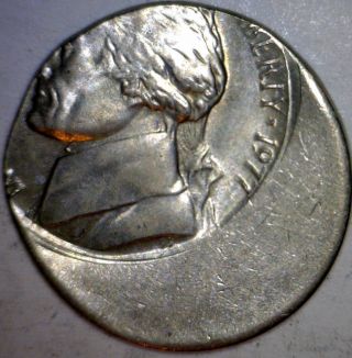 1977 Rare Date Error Full Steps Ch Bu Off Center Jefferson Nickel Fs O/c Coin 3 photo