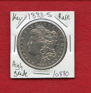 1883 S Morgan Silver Dollar 10880 Coin Us Rare Key Date Estate photo