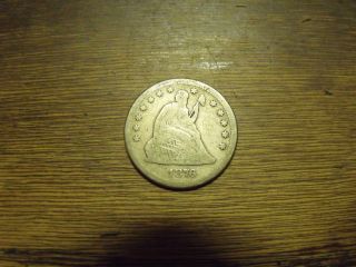 1876 With Motto Liberty Seated Quarter photo
