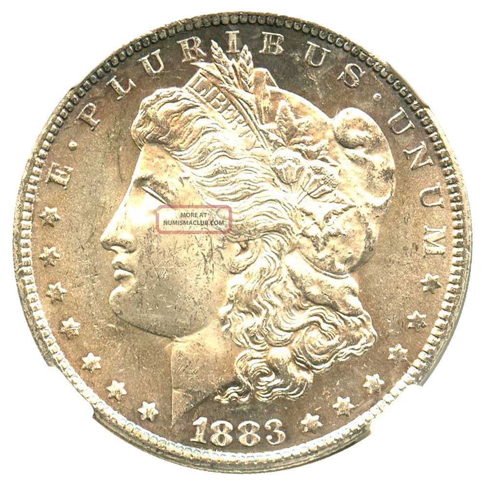 1883 - Cc $1 Ngc Ms62 Morgan Silver Dollar