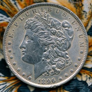 Dollar Morgan 1896,  Uncirculated Plus,  Great Luster On This Coin photo