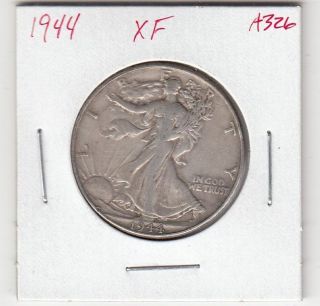 1944 Walking Liberty Half Dollar - Xf - Us 90% Silver Coin - A326 photo