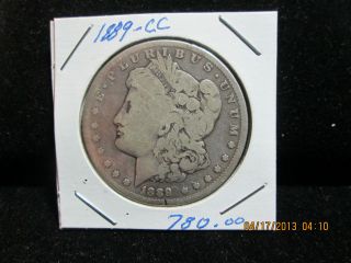 1889 - Cc Morgan 1 Dollar Shape Its A Hard Coin To Find Just A Knick On Edge photo