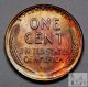 1944 S Gem Bu Unc Toned Lincoln Wheat Cent Penny 1c Us Coin - Small Cents photo 1