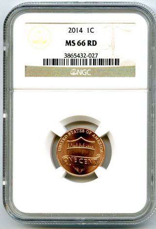 2014 P Us Lincoln Cent Union Shield Ngc Ms66 Rd photo
