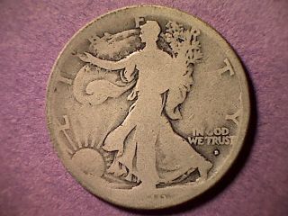 1916 - D Walking Liberty Silver Half Dollar 4 photo