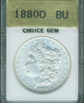 1880 - O Morgan Silver Dollar Uncirculated Unc Choice Bu+ Policy photo