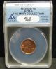 1950 - D/horizontal D Lincoln Wheat Cent - Anacs Ms65 Red Rpm - 3 - 6243 Coins: US photo 1