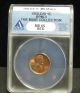 1950 - D/horizontal D Lincoln Wheat Cent - Anacs Ms65 Red Rpm - 3 - 6262 Coins: US photo 1