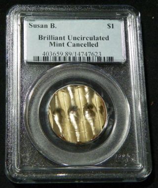 Sba Susan B.  Anthony Us Waffle Cancelled Dollar Pcgs Certified (3 - Avail. ) photo