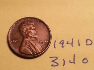 1941 - D 1c Bn Lincoln Cent Very - Fine (3140) photo
