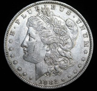 1882 O/s Morgan Silver Dollar Old Coin photo