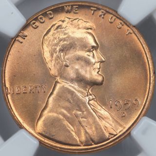 1959 - D Ngc Ms66rd Lincoln Cent photo