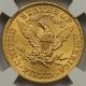 1899 Liberty Head Half Eagle Gold $5 Ms 62 Ngc Gold photo 3