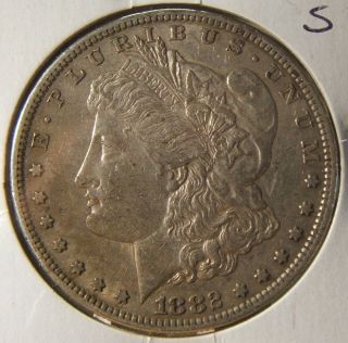 1882 - S Morgan Silver Dollar Au Better Date photo