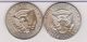 (2) 1969 - D 50c Kennedy Silver Half Dollars Half Dollars photo 1