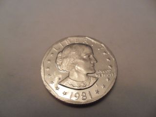 1981 S Susan B Anthony (sba) Proof Dollar Coin photo
