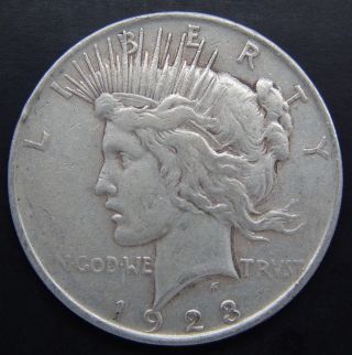 1923 Peace Silver Dollar $1 photo
