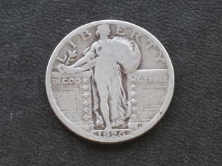 1926 - P Standing Liberty Silver Quarter U.  S.  Coin C2841 photo