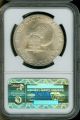 1976 - S Silver Eisenhower Dollar Ngc Ms66 Coin 2ka Dollars photo 1