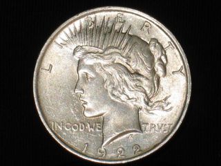 Peace Silver Dollar 1922 photo