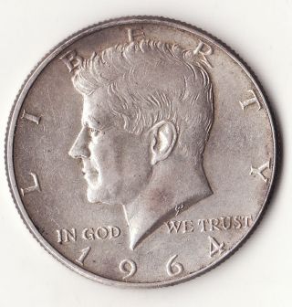 2 Us Kennedy Silver Half Dollars 1964 Jfk John F photo
