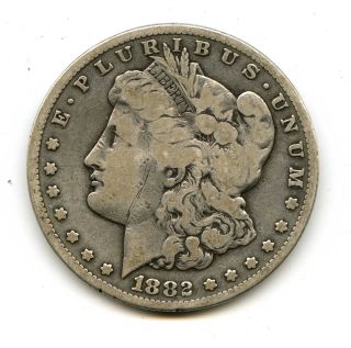 1882 Cc Morgan Silver $1 Dollar photo