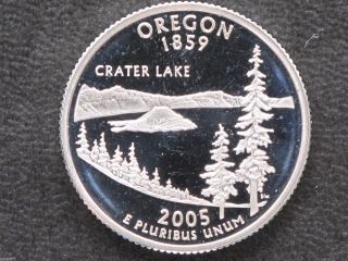2005 - S Oregon Statehood Silver Quarter Dcam Proof U.  S.  Coin D2324 photo