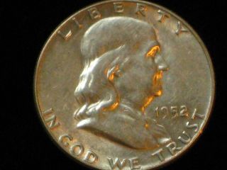 A 1952 - P Silver Fbl Uncirculated Franklin Half Dollar A photo