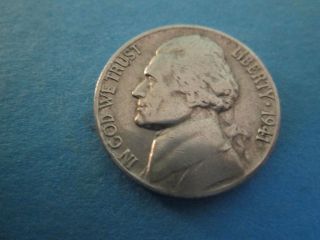 1941 Jefferson Nickel Coin Circulated photo