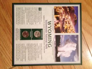 2010 Wyoming ' America The ' State Quarter Collector Sheet photo