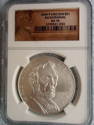 2009 P Lincoln S$1 Bicentenial Ms 70. photo