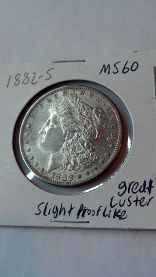 1882 - S $1 Morgan Silver Dollar photo