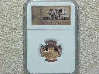 2009 S Proof Lincoln Bronze Bicentennial Penny Ngc Graded Pf69 Rd Ultra Cameo photo
