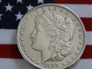 1890 - P Unc.  Morgan Silver Dollar photo