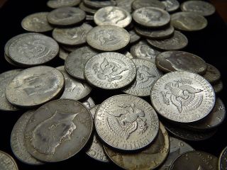 80 Kennedy Half Dollars - All 40% Silver Halves - - Over 11 Ounces Of Silver - Gr8 Deal photo