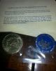1973 - S Blue U.  S.  Envelope - Eisenhower Ike Uncirculated 40% Silver Dollar Dollars photo 1