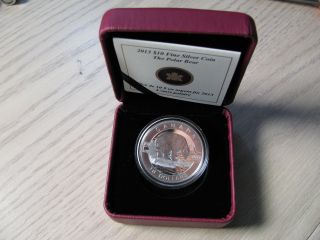 2013 Proof $10 O Canada - Polar Bear.  9999 Silver photo