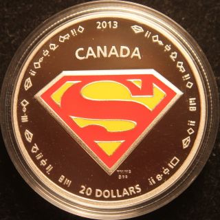 Canada 2013 $20 Silver Proof Superman 