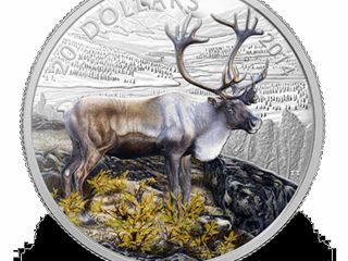 2014 - Canada - The Caribou - $20 1 Oz Fine Silver Coin photo
