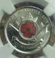 2008 Canada 25 Cent Ngc Ms66 Poppy Quarter Colorized Rarely Certified Low Pop Coins: Canada photo 1
