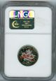 2000 Canada 25 Cents Pride Ngc Ms67 2nd Finest Graded Coins: Canada photo 3