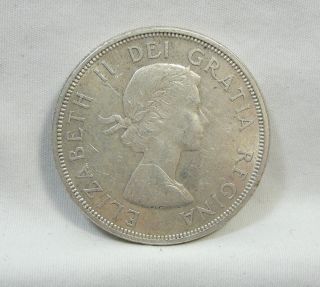 1964 S$1 Canada Dollar,  Confederation Commemorative,  Silver,  Unc,  4771 photo