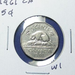 1961 Canada Five Cents - Great Colectible. photo