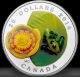 2014 $20 Fine Silver - Lilypad W/ Venetian Glass Leopard Frog - 1400/12500 Coins: Canada photo 2