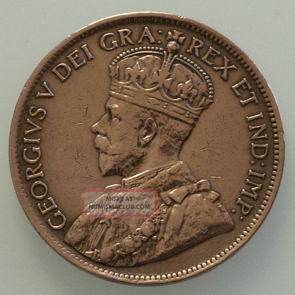 1919 Canada George V Large Cents Coins: Canada photo
