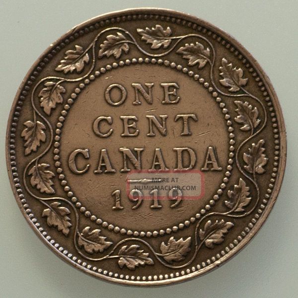 1919 Canada George V Large Cents 1919-canada-george-v-large-cents