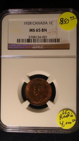 1902 Canada Silver Cents Ngc Ms65 Bn Coin One 1c Km 28 photo